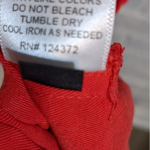 Maven West shirt red side tie knot mandarin collar sleeveless sz XS - Picture 3 of 8